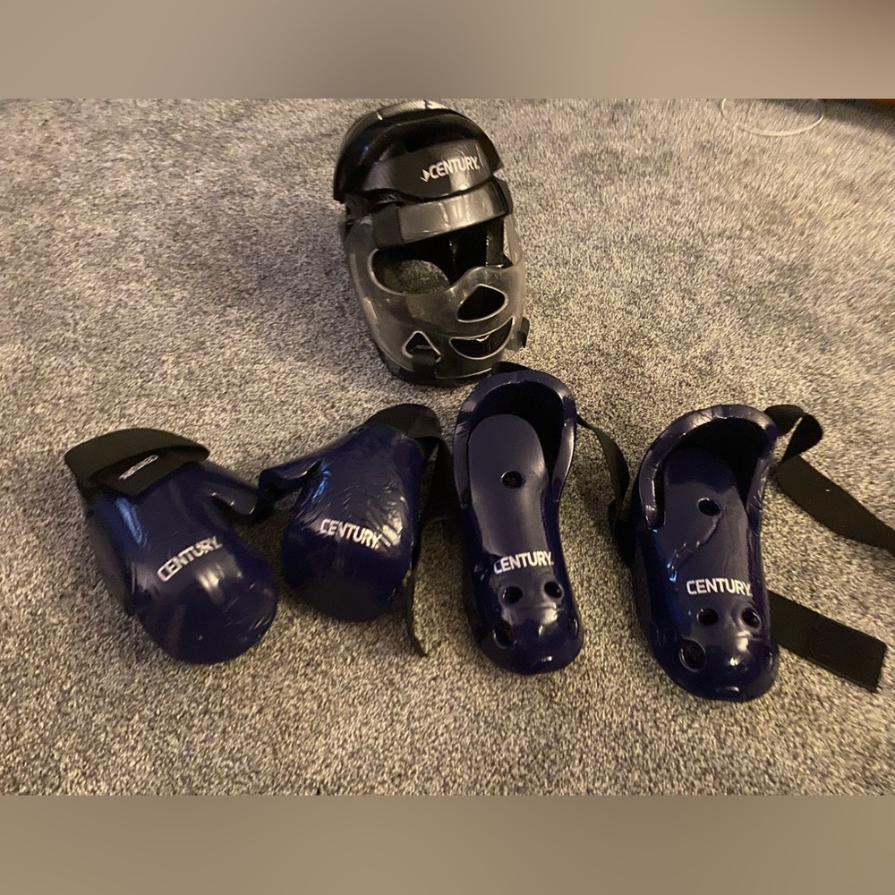 Century taekwondo sparring gear.